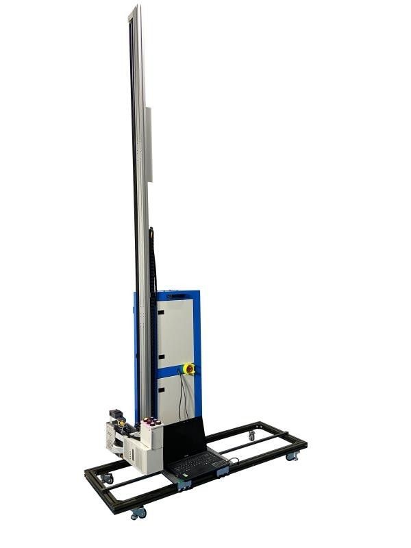 Blue-framed version of the MW-GP400 wall and floor printer