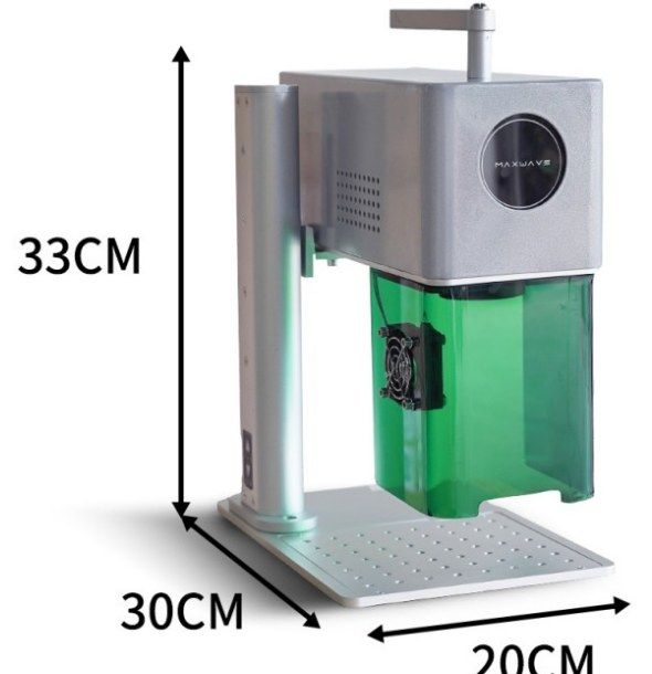 MW-F25CA dual-wavelength laser marker with dimensions 30 × 20 × 33 cm